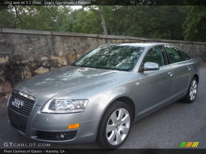 Quartz Grey Metallic / Platinum 2007 Audi A6 3.2 Sedan