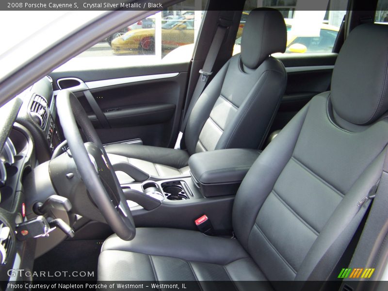 Crystal Silver Metallic / Black 2008 Porsche Cayenne S