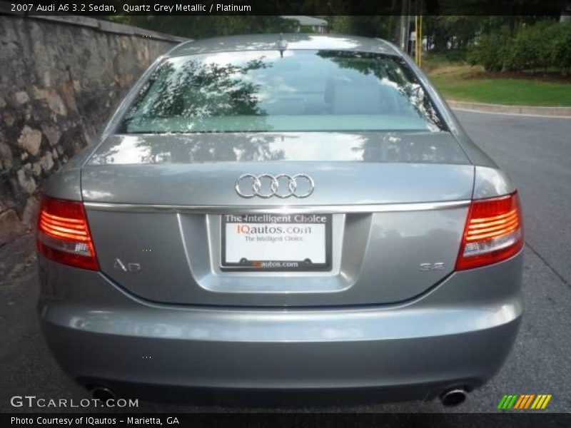 Quartz Grey Metallic / Platinum 2007 Audi A6 3.2 Sedan