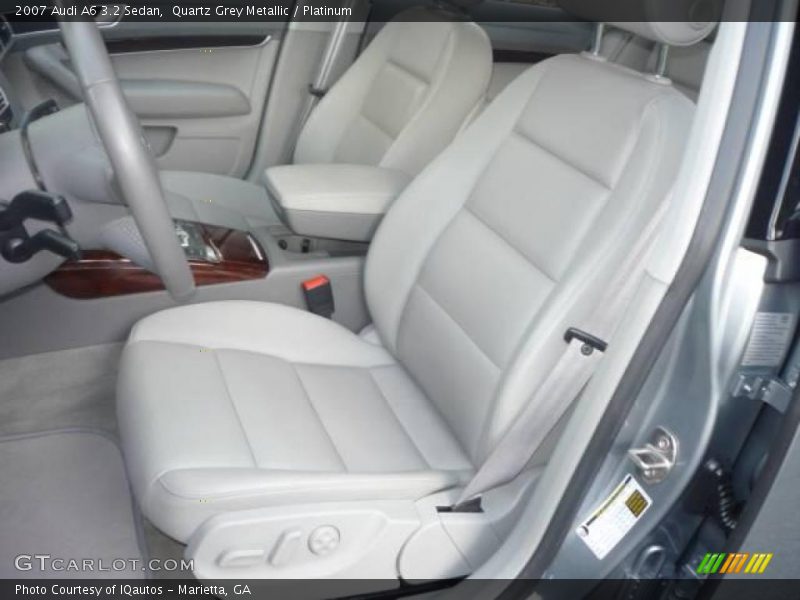 Quartz Grey Metallic / Platinum 2007 Audi A6 3.2 Sedan