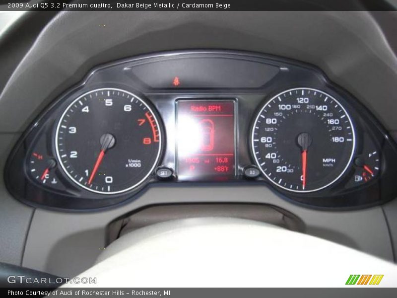 Dakar Beige Metallic / Cardamom Beige 2009 Audi Q5 3.2 Premium quattro