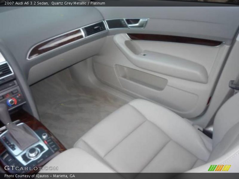 Quartz Grey Metallic / Platinum 2007 Audi A6 3.2 Sedan