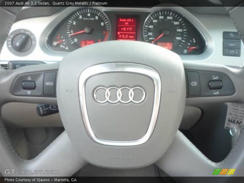 Quartz Grey Metallic / Platinum 2007 Audi A6 3.2 Sedan