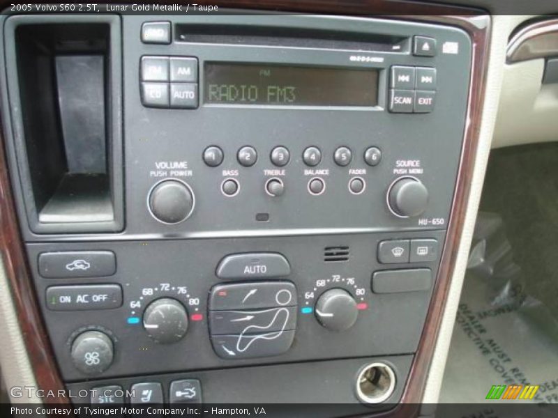 Lunar Gold Metallic / Taupe 2005 Volvo S60 2.5T