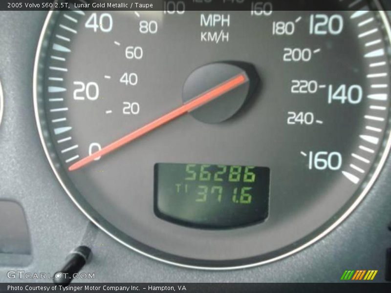 Lunar Gold Metallic / Taupe 2005 Volvo S60 2.5T