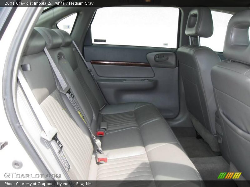 White / Medium Gray 2001 Chevrolet Impala LS
