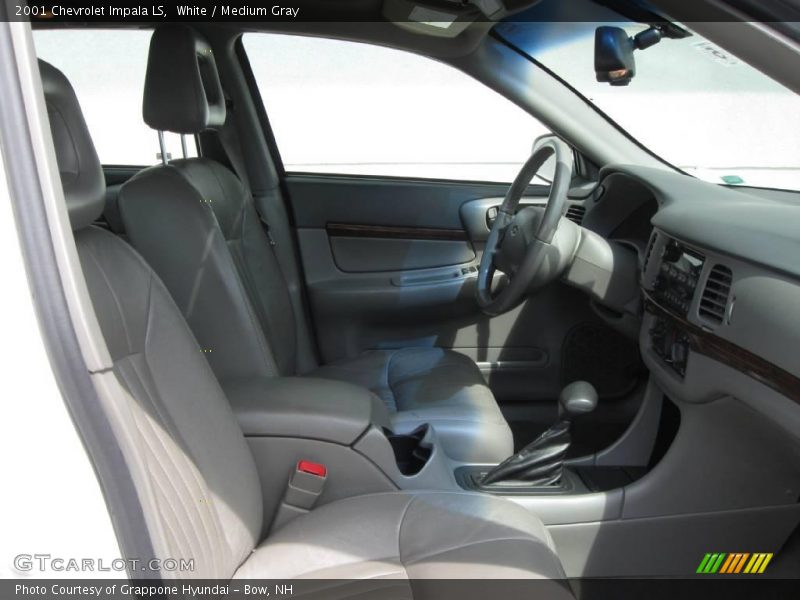 White / Medium Gray 2001 Chevrolet Impala LS