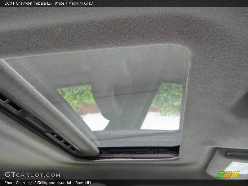 White / Medium Gray 2001 Chevrolet Impala LS