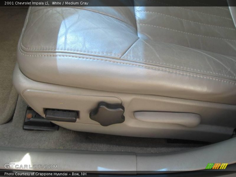 White / Medium Gray 2001 Chevrolet Impala LS