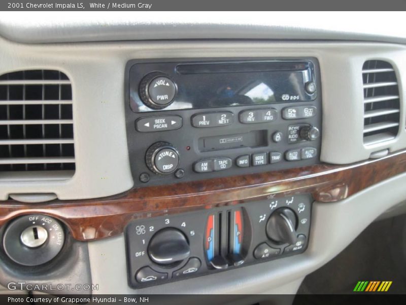 White / Medium Gray 2001 Chevrolet Impala LS