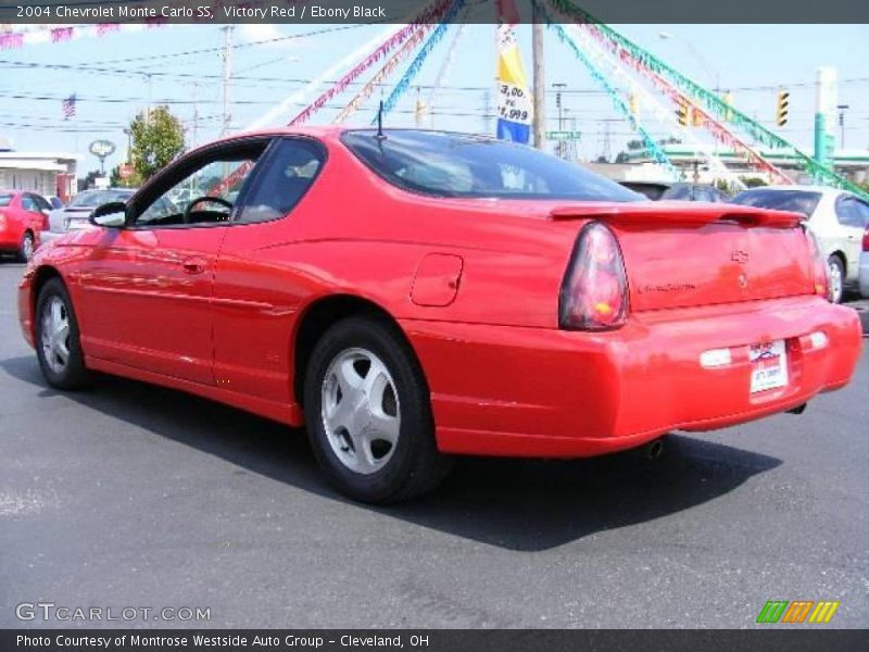 Victory Red / Ebony Black 2004 Chevrolet Monte Carlo SS