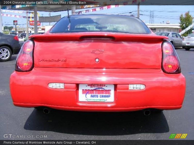 Victory Red / Ebony Black 2004 Chevrolet Monte Carlo SS