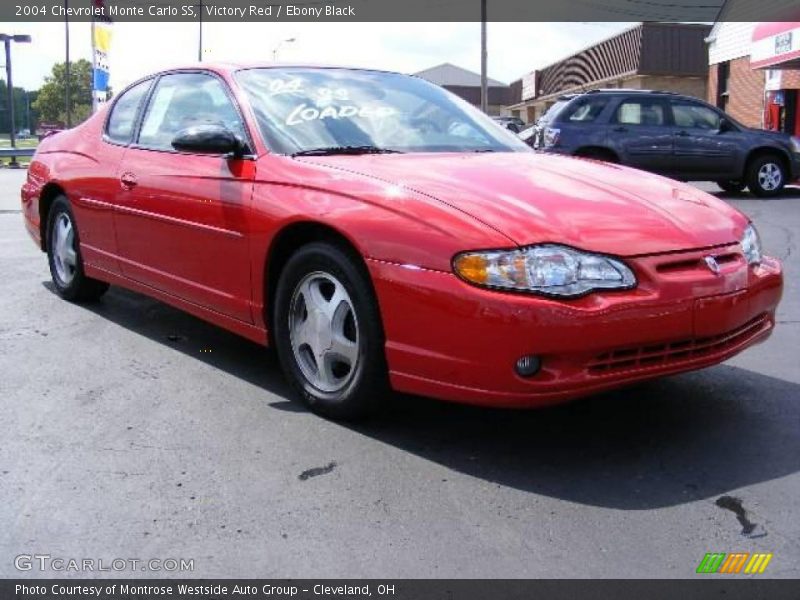 Victory Red / Ebony Black 2004 Chevrolet Monte Carlo SS