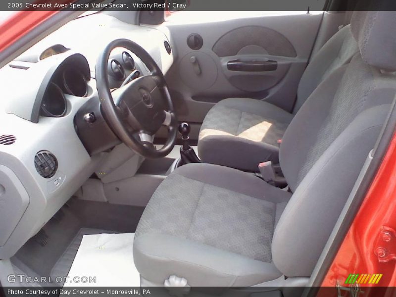 Victory Red / Gray 2005 Chevrolet Aveo Special Value Sedan