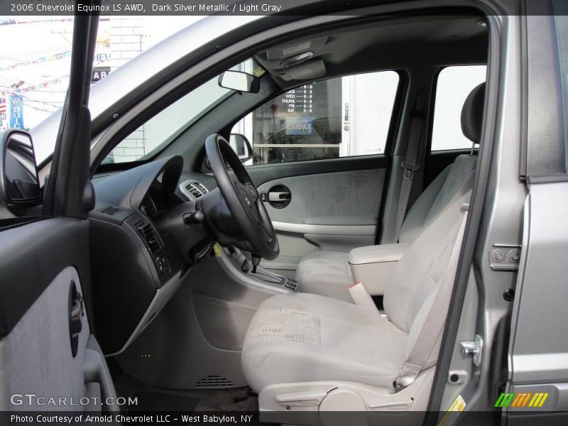 Dark Silver Metallic / Light Gray 2006 Chevrolet Equinox LS AWD