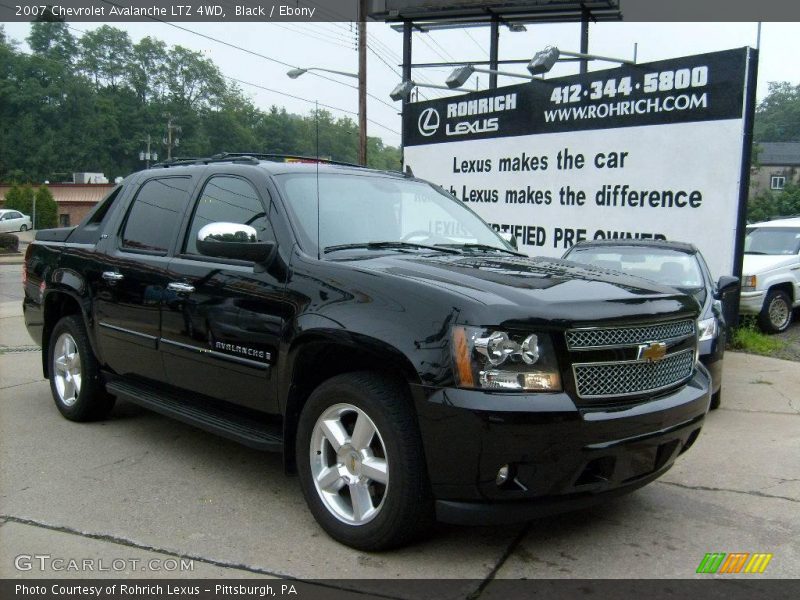 Black / Ebony 2007 Chevrolet Avalanche LTZ 4WD