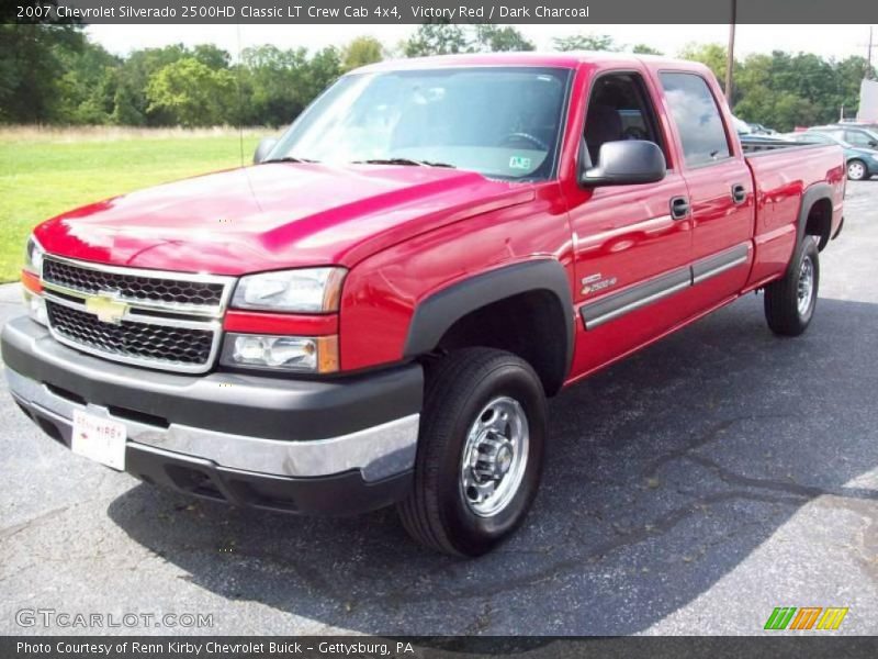 Victory Red / Dark Charcoal 2007 Chevrolet Silverado 2500HD Classic LT Crew Cab 4x4