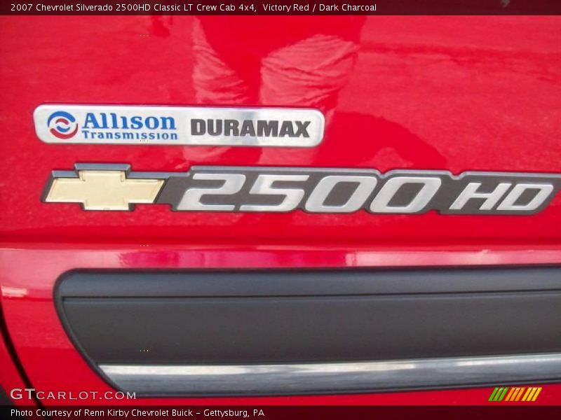 Victory Red / Dark Charcoal 2007 Chevrolet Silverado 2500HD Classic LT Crew Cab 4x4