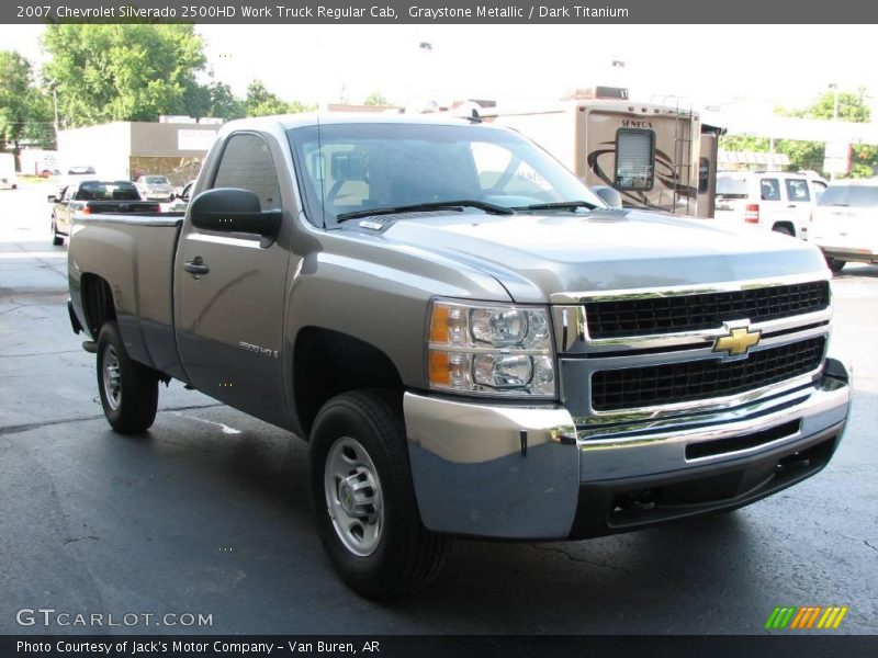 Graystone Metallic / Dark Titanium 2007 Chevrolet Silverado 2500HD Work Truck Regular Cab