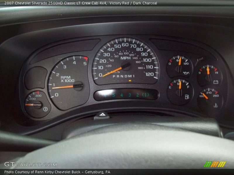 Victory Red / Dark Charcoal 2007 Chevrolet Silverado 2500HD Classic LT Crew Cab 4x4