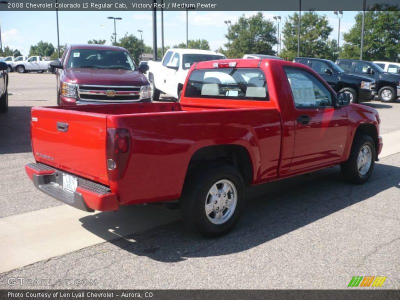 Victory Red / Medium Pewter 2008 Chevrolet Colorado LS Regular Cab