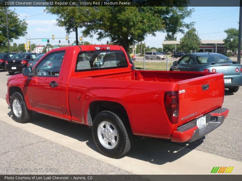Victory Red / Medium Pewter 2008 Chevrolet Colorado LS Regular Cab