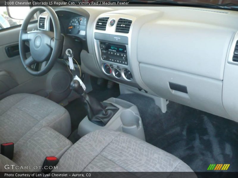 Victory Red / Medium Pewter 2008 Chevrolet Colorado LS Regular Cab