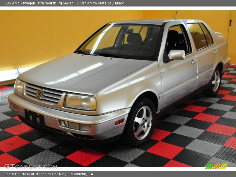 Silver Arrow Metallic / Black 1999 Volkswagen Jetta Wolfsburg Sedan