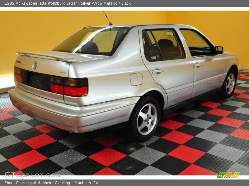 Silver Arrow Metallic / Black 1999 Volkswagen Jetta Wolfsburg Sedan