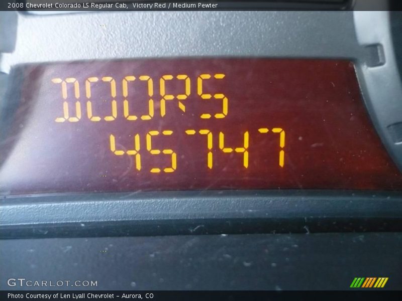 Victory Red / Medium Pewter 2008 Chevrolet Colorado LS Regular Cab