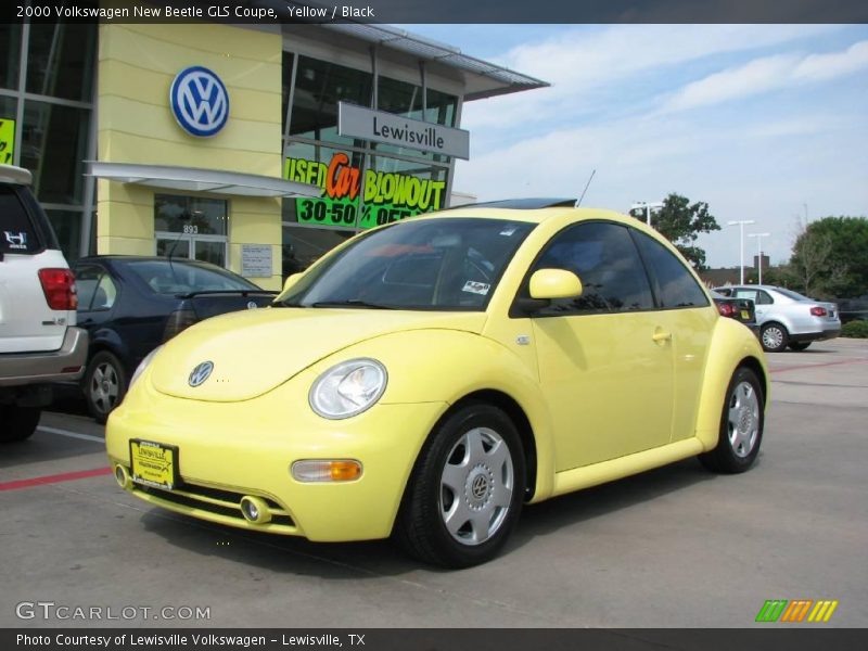 Yellow / Black 2000 Volkswagen New Beetle GLS Coupe