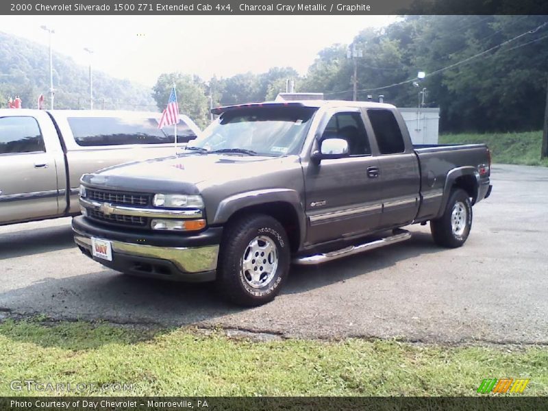 Charcoal Gray Metallic / Graphite 2000 Chevrolet Silverado 1500 Z71 Extended Cab 4x4