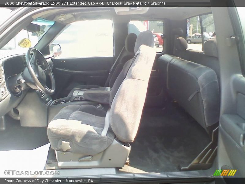 Charcoal Gray Metallic / Graphite 2000 Chevrolet Silverado 1500 Z71 Extended Cab 4x4