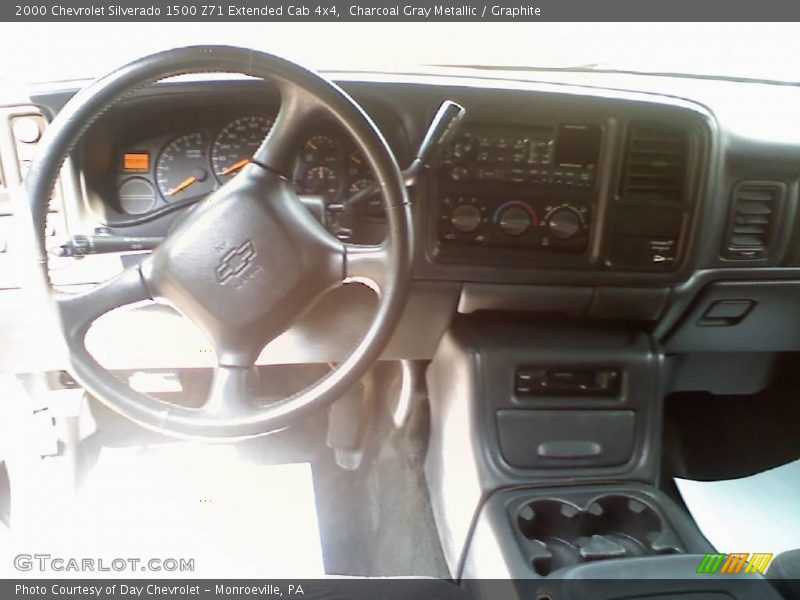 Charcoal Gray Metallic / Graphite 2000 Chevrolet Silverado 1500 Z71 Extended Cab 4x4
