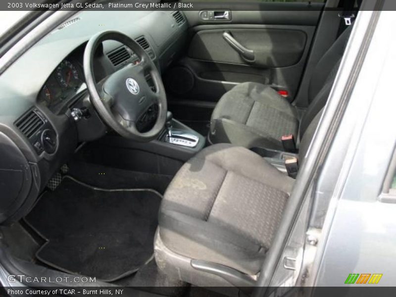 Platinum Grey Metallic / Black 2003 Volkswagen Jetta GL Sedan