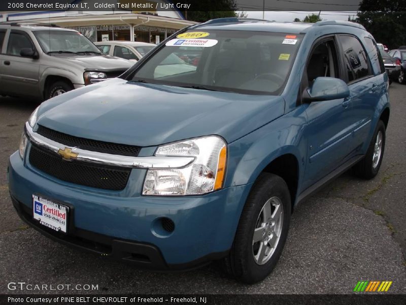 Golden Teal Metallic / Light Gray 2008 Chevrolet Equinox LT