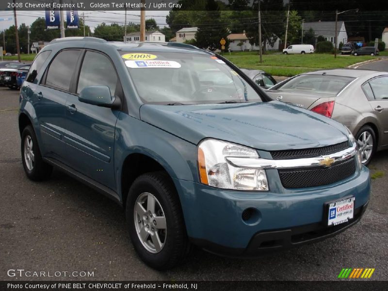 Golden Teal Metallic / Light Gray 2008 Chevrolet Equinox LT