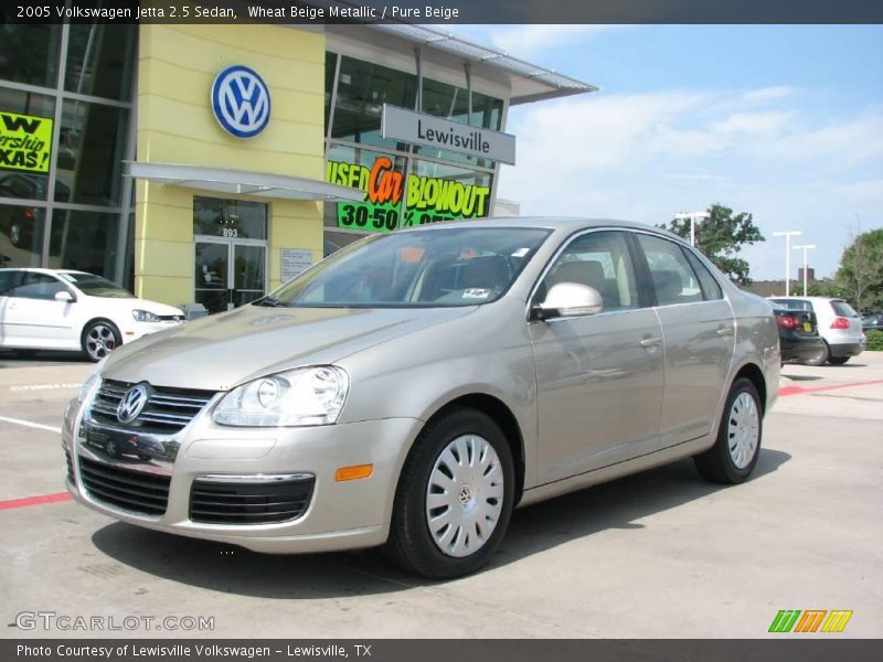 Wheat Beige Metallic / Pure Beige 2005 Volkswagen Jetta 2.5 Sedan