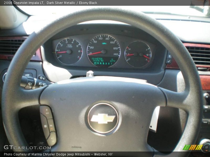 Dark Silver Metallic / Ebony Black 2008 Chevrolet Impala LT