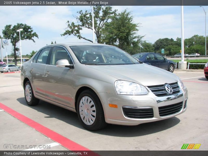 Wheat Beige Metallic / Pure Beige 2005 Volkswagen Jetta 2.5 Sedan