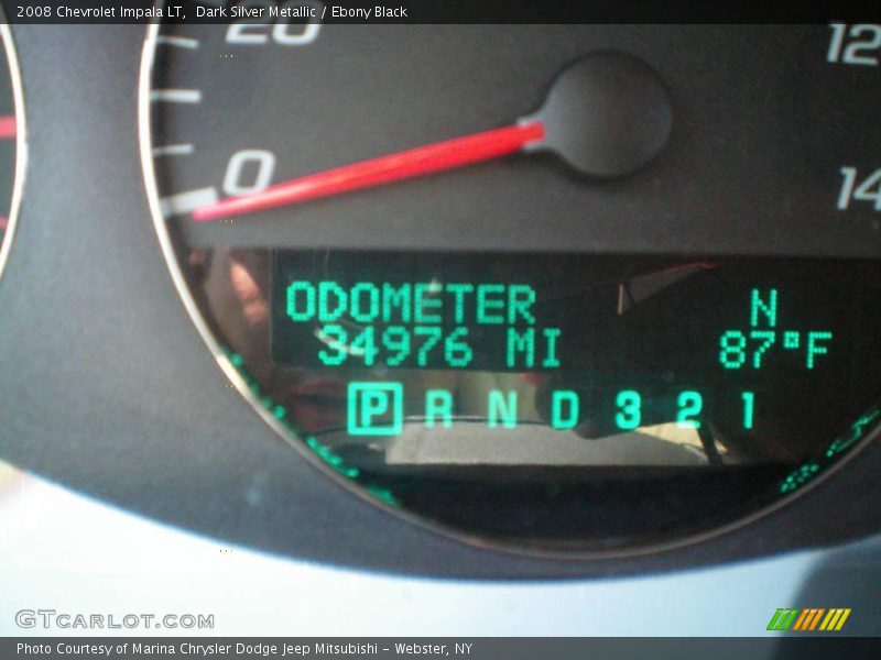 Dark Silver Metallic / Ebony Black 2008 Chevrolet Impala LT
