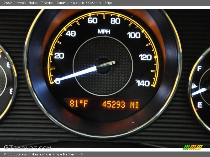 Sandstone Metallic / Cashmere Beige 2008 Chevrolet Malibu LT Sedan
