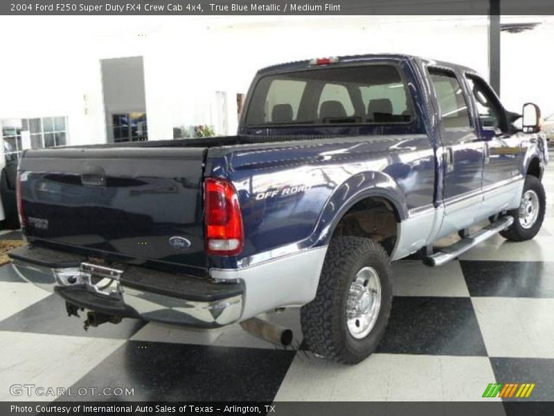 True Blue Metallic / Medium Flint 2004 Ford F250 Super Duty FX4 Crew Cab 4x4