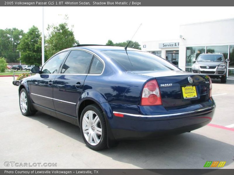 Shadow Blue Metallic / Beige 2005 Volkswagen Passat GLS 1.8T 4Motion Sedan