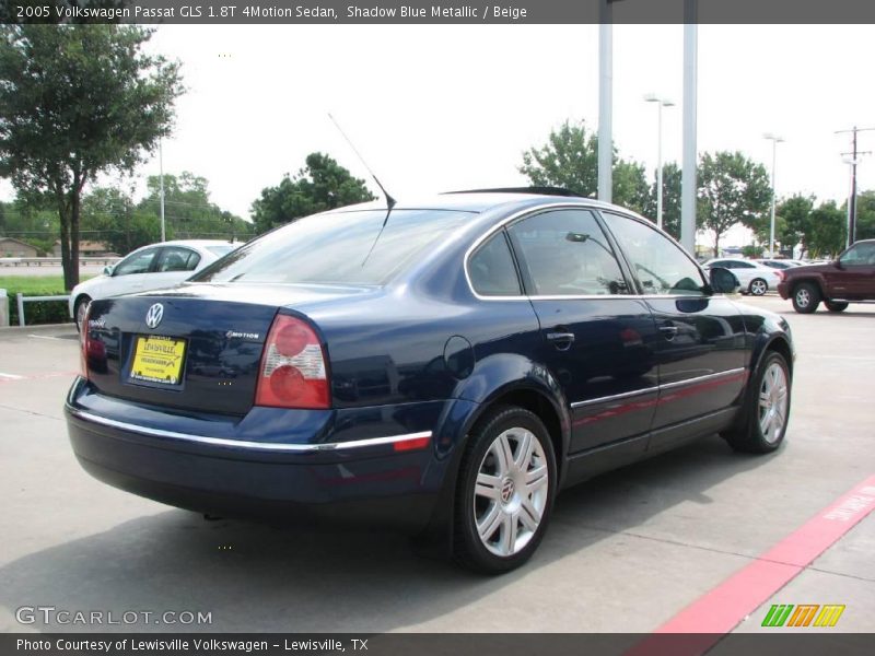 Shadow Blue Metallic / Beige 2005 Volkswagen Passat GLS 1.8T 4Motion Sedan
