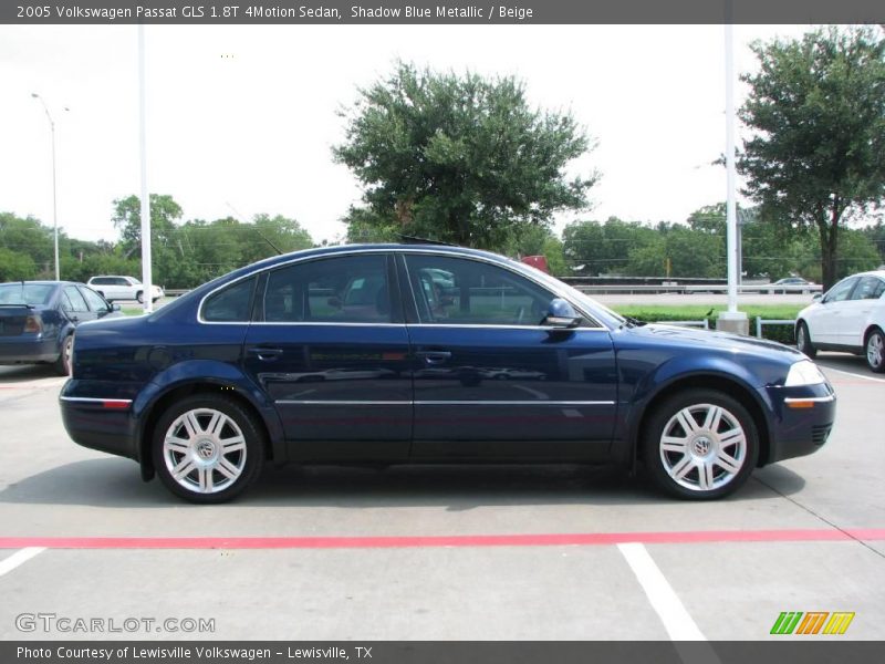 Shadow Blue Metallic / Beige 2005 Volkswagen Passat GLS 1.8T 4Motion Sedan
