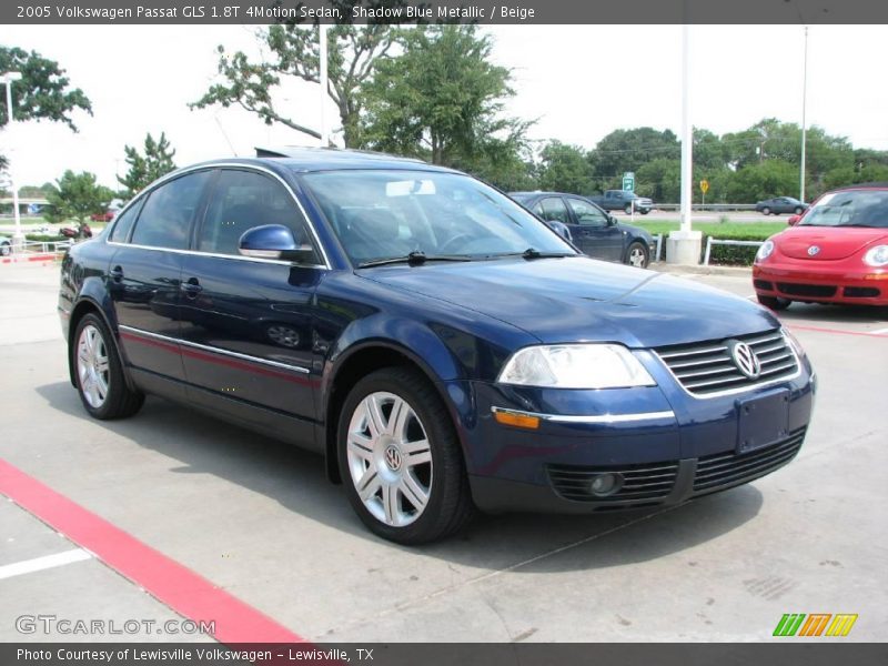 Shadow Blue Metallic / Beige 2005 Volkswagen Passat GLS 1.8T 4Motion Sedan