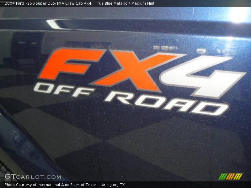 True Blue Metallic / Medium Flint 2004 Ford F250 Super Duty FX4 Crew Cab 4x4