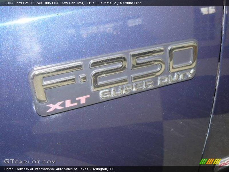 True Blue Metallic / Medium Flint 2004 Ford F250 Super Duty FX4 Crew Cab 4x4