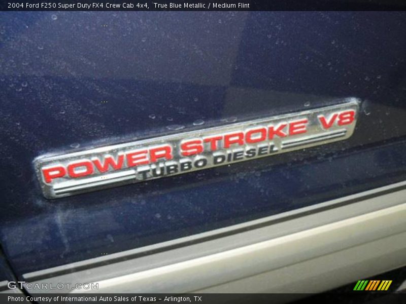 True Blue Metallic / Medium Flint 2004 Ford F250 Super Duty FX4 Crew Cab 4x4
